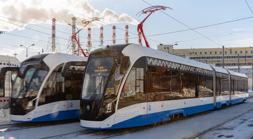 К работе приступили новые трамваи «Витязь -Москва»